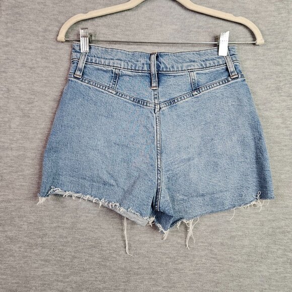 Madewell THE PERFECT MID-LENGTH JEAN SHORTBlueWomen's Size 25 - Picture 2 of 10